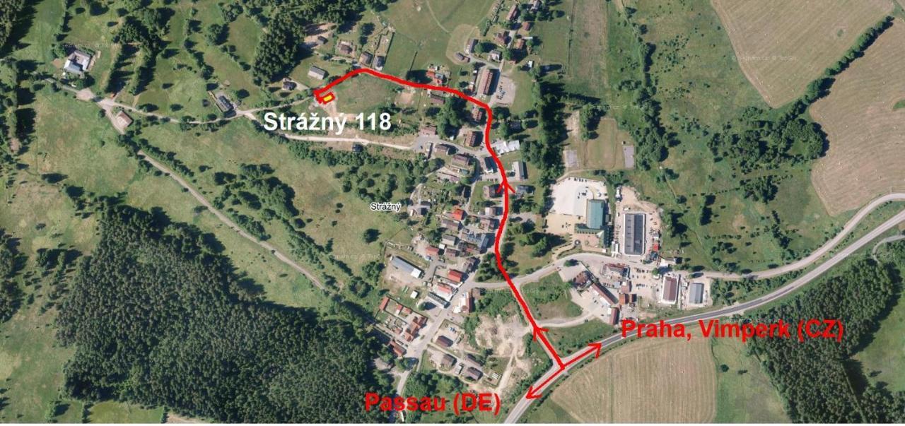 Apartmán u Lebedů Apartman Strazny Kültér fotó